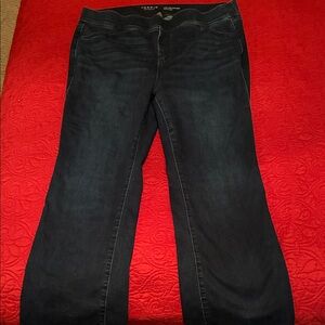 Torrid Women's Deep Indigo Lean Jean Slim Boot Cut Stretch Jeans